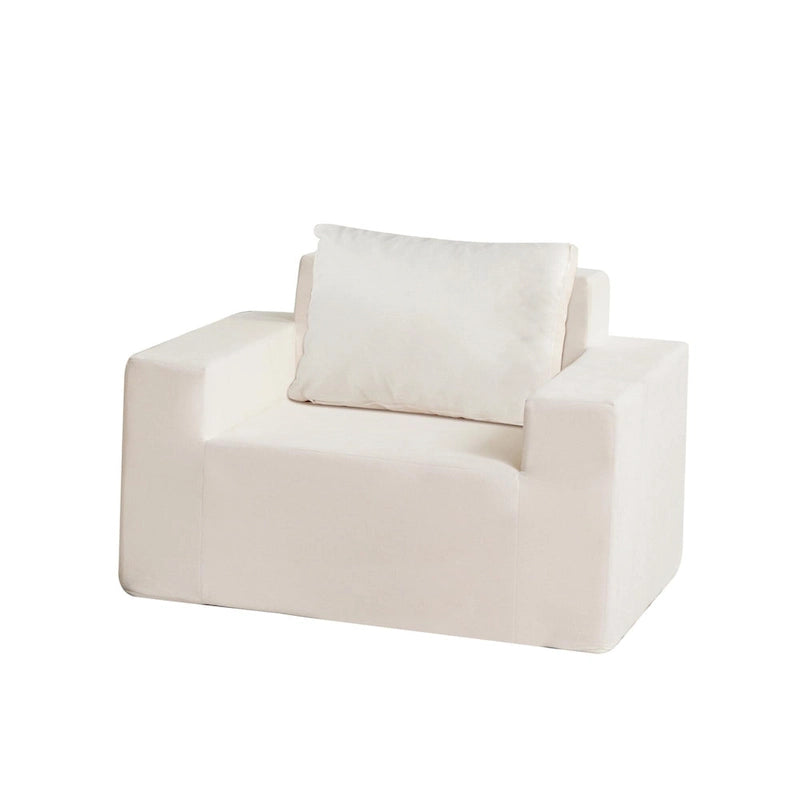 Fauteuil d'appoint moderne en chêne blanc américain 40,2 avec coussin