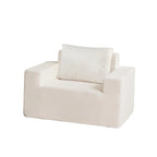 Fauteuil d'appoint moderne en chêne blanc américain 40,2 avec coussin
