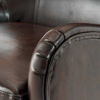 27 Fauteuil d'appoint à dossier haut avec dossier à oreilles et pieds en bouleau