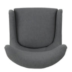 27 Fauteuil d'appoint à dossier haut avec dossier à oreilles et pieds en bouleau