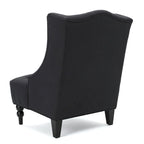 Fauteuil Club Capitonnage Boutonné Dossier Haut Rembourré Anthracite 27,5 po