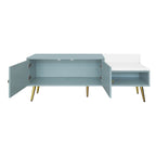 Banc à chaussures moderne avec rangement dissimulé et coussins rembourrés
