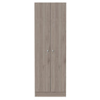 Garde-manger ou placard de rangement en bois gris clair de 71 po - 23,6 po x 70,8 po x 11,8 po