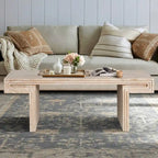 Table basse industrielle vintage de qualité supérieure avec structure à double niveau pour les salons et les bureaux
