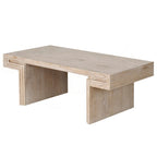 Table basse industrielle vintage de qualité supérieure avec structure à double niveau pour les salons et les bureaux