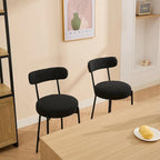 27 tabourets de bar modernes (lot de 2), tabourets de bar en cuir avec dossier, repose-pieds et pieds en métal