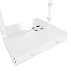 Coiffeuse murale flottante avec miroir et éclairage 3 couleurs