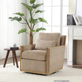 Fauteuil pivotant 26.77 avec cadre en bois dur