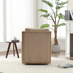 Fauteuil pivotant 26.77 avec cadre en bois dur