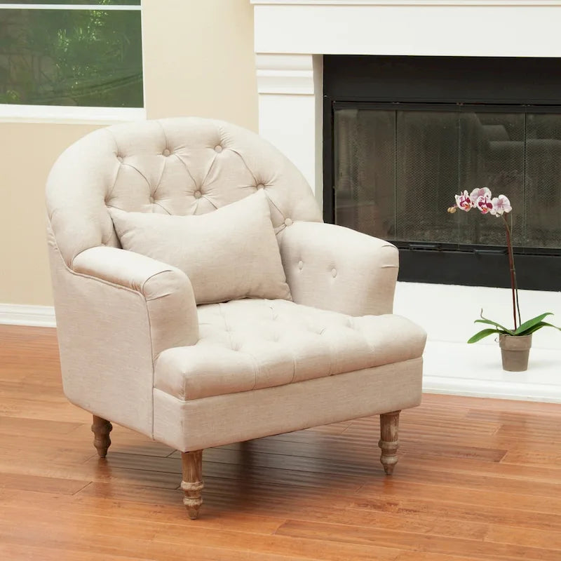 Fauteuil capitonné