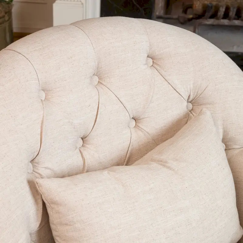 Fauteuil capitonné