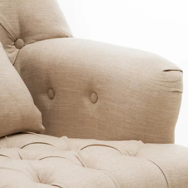 Fauteuil capitonné