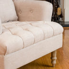 Fauteuil capitonné