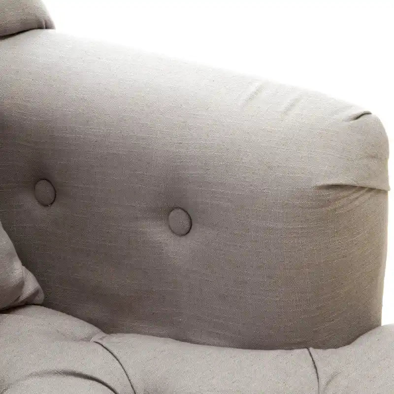 Fauteuil capitonné