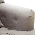 Fauteuil capitonné