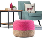 Pouf Rond Maron