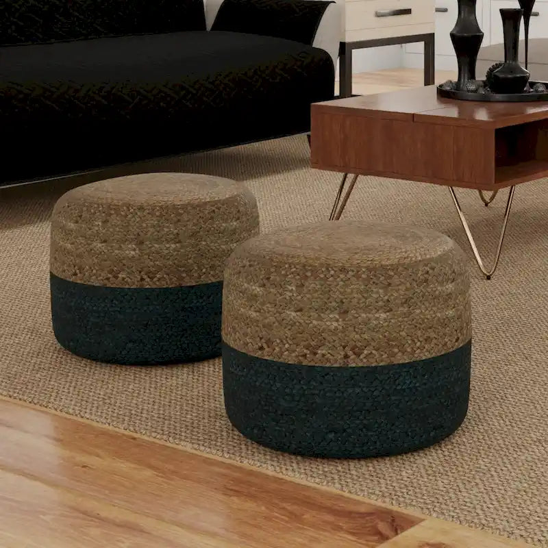 Pouf Rond Maron