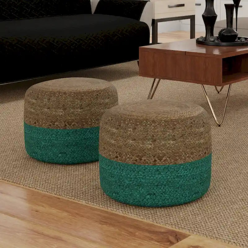 Pouf Rond Maron