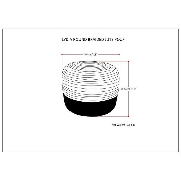 Pouf Rond Maron