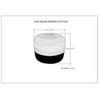 Pouf Rond Maron