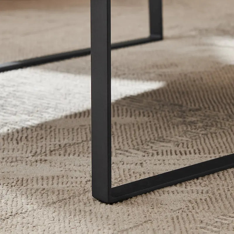 Fauteuil rembourré en similicuir PU moderne avec cadre en acier