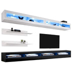 Meuble TV mural flottant moderne, ensemble de 35 pouces