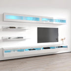 Meuble TV mural flottant moderne, ensemble de 35 pouces