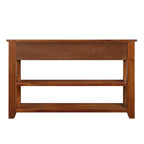 Console en bois de pin massif 48 po avec 3 tiroirs de rangement