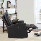 Canapé inclinable électrique en cuir véritable de 27,75 de large avec chargeur USB