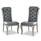 Chaises de salle à manger en similicuir (lot de 2)