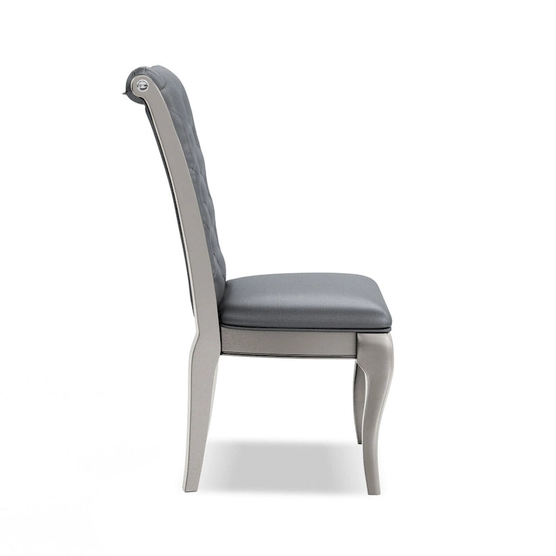 Chaises de salle à manger en similicuir (lot de 2)
