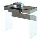 Bureau 36 po en verre à 1 tiroir Convenience Concepts