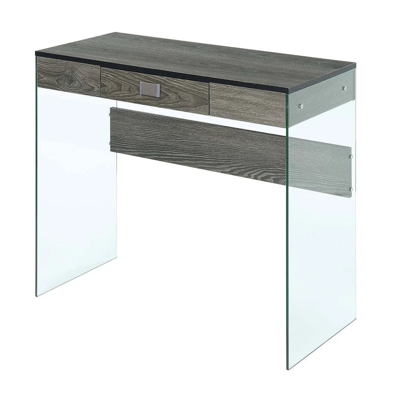 Bureau 36 po en verre à 1 tiroir Convenience Concepts