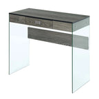 Bureau 36 po en verre à 1 tiroir Convenience Concepts