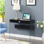 Bureau 36 po en verre à 1 tiroir Convenience Concepts