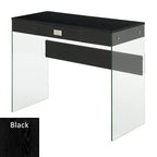 Bureau 36 po en verre à 1 tiroir Convenience Concepts