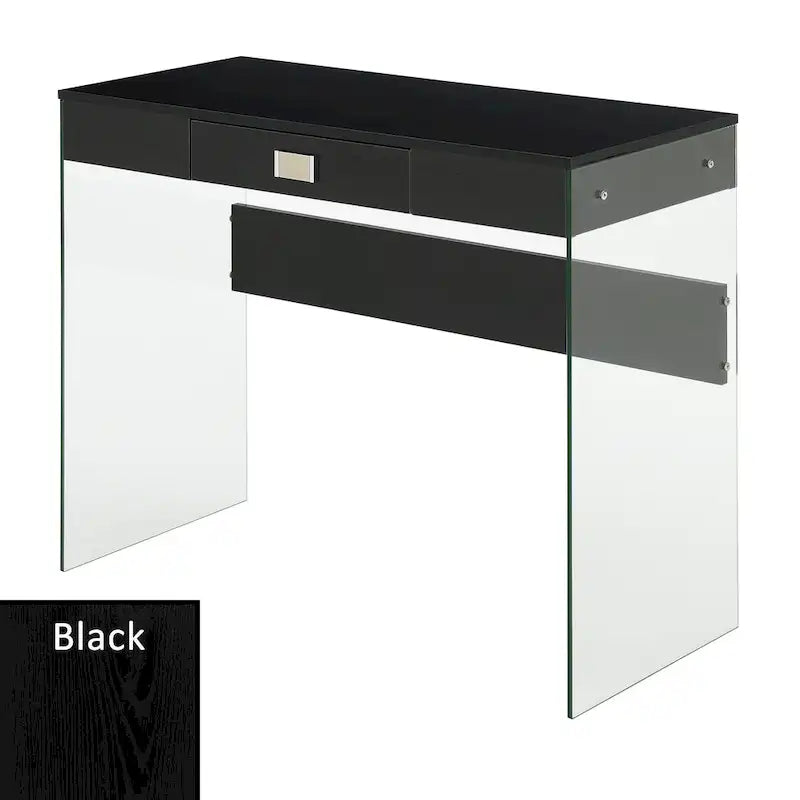 Bureau 36 po en verre à 1 tiroir Convenience Concepts