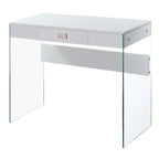 Bureau 36 po en verre à 1 tiroir Convenience Concepts