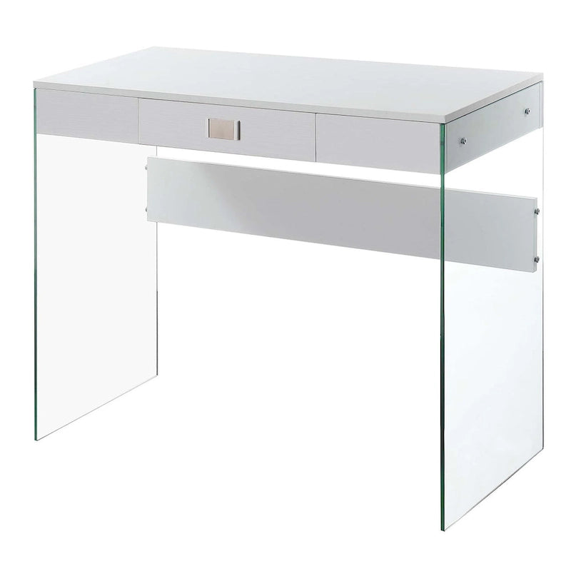Bureau 36 po en verre à 1 tiroir Convenience Concepts