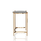 Bureau d'ordinateur en verre Allade Modern Gold de 44 po par Furniture of America