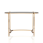 Bureau d'ordinateur en verre Allade Modern Gold de 44 po par Furniture of America