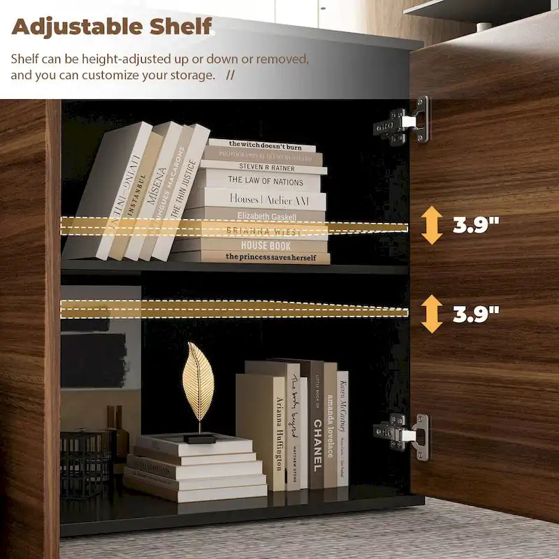 54.3 Bureau d'ordinateur d'angle avec armoire réversible