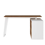 54.3 Bureau d'ordinateur d'angle avec armoire réversible