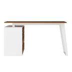 54.3 Bureau d'ordinateur d'angle avec armoire réversible