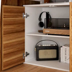 54.3 Bureau d'ordinateur d'angle avec armoire réversible