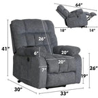 Fauteuil inclinable massant releveur pour personnes âgées