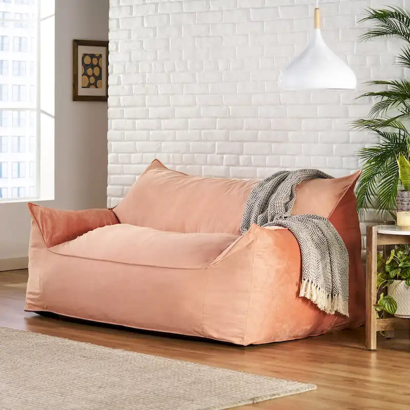 Pouf géant 2 places avec accoudoirs