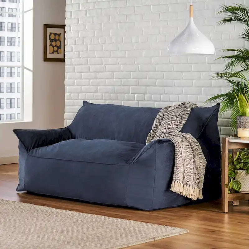Pouf géant 2 places avec accoudoirs