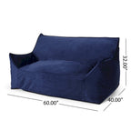 Pouf géant 2 places avec accoudoirs