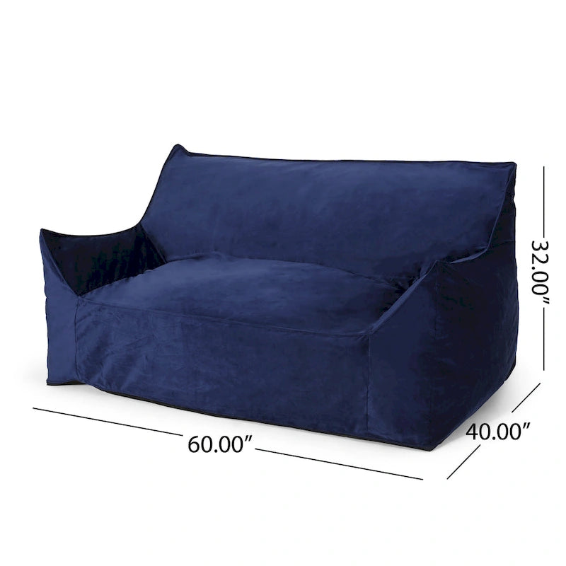 Pouf géant 2 places avec accoudoirs